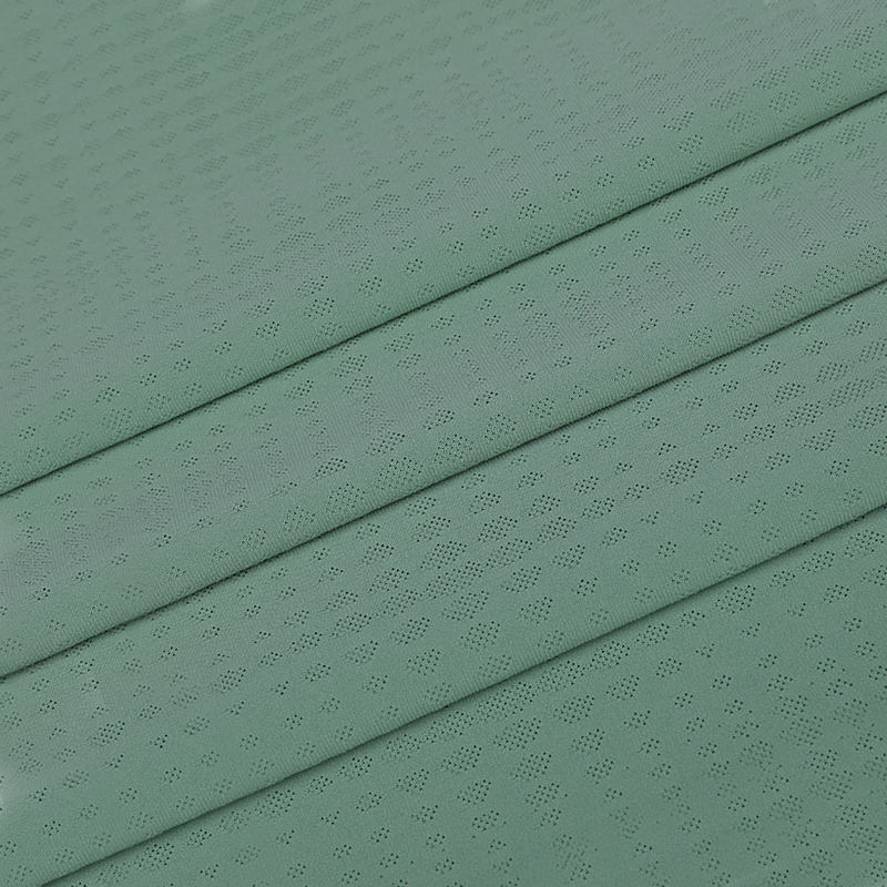 BPJ1353-2 Warp Tricoted PBT tissu Brocade Ammoniac Jacquard Polo tissu
